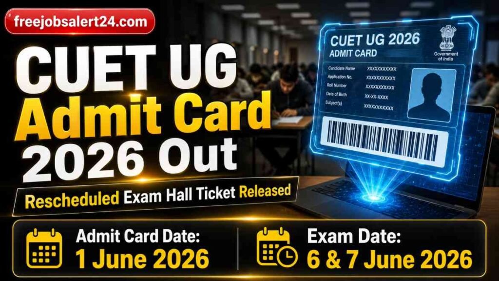 CUET UG Admit Card 2026 Out – Download CUET Hall Ticket
